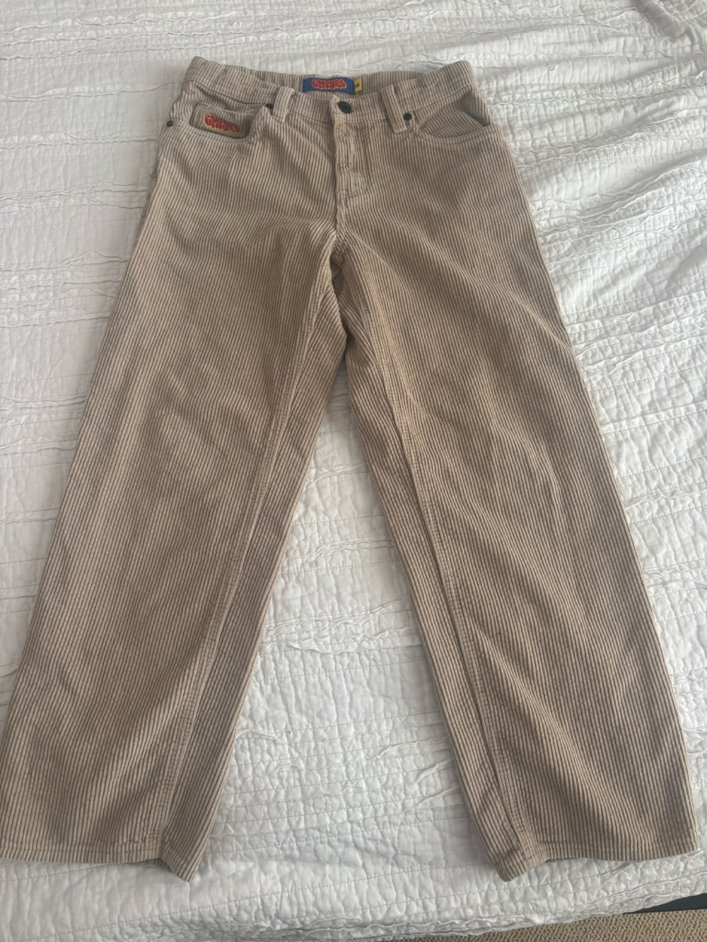 Empyre Kids Beige Corduroy Straight-Leg Pants Big Kids (teens) Size 26